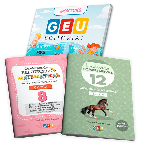 Cuadernos de refuerzo de matemáticas y lecturas